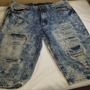 Men's jean shorts